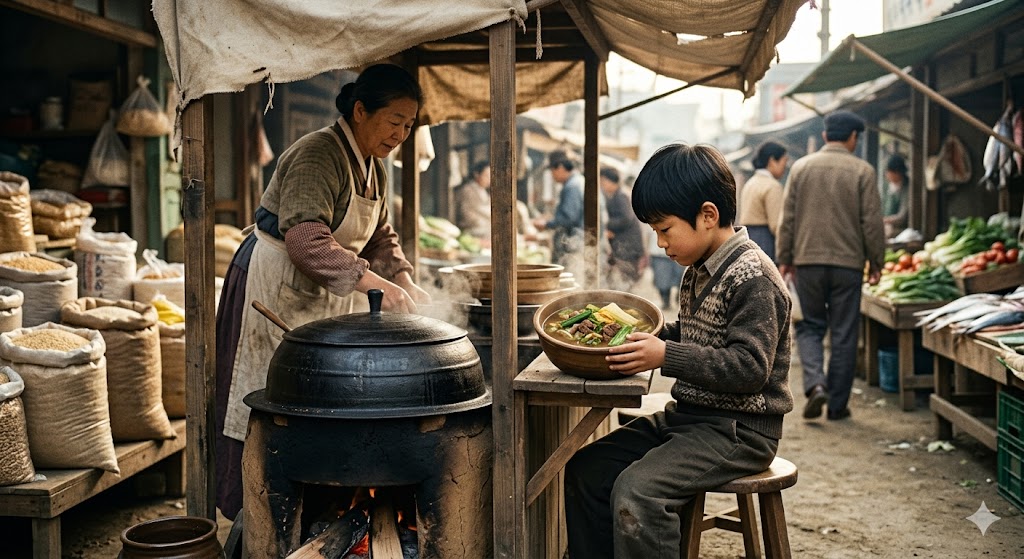 수원 영동시장 유년 시절의 보양식 거리국 추억