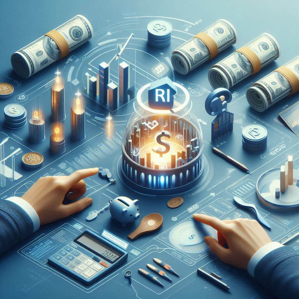 RP 계좌 RP 이자를 분석하고 있는 투자전문가 이미지