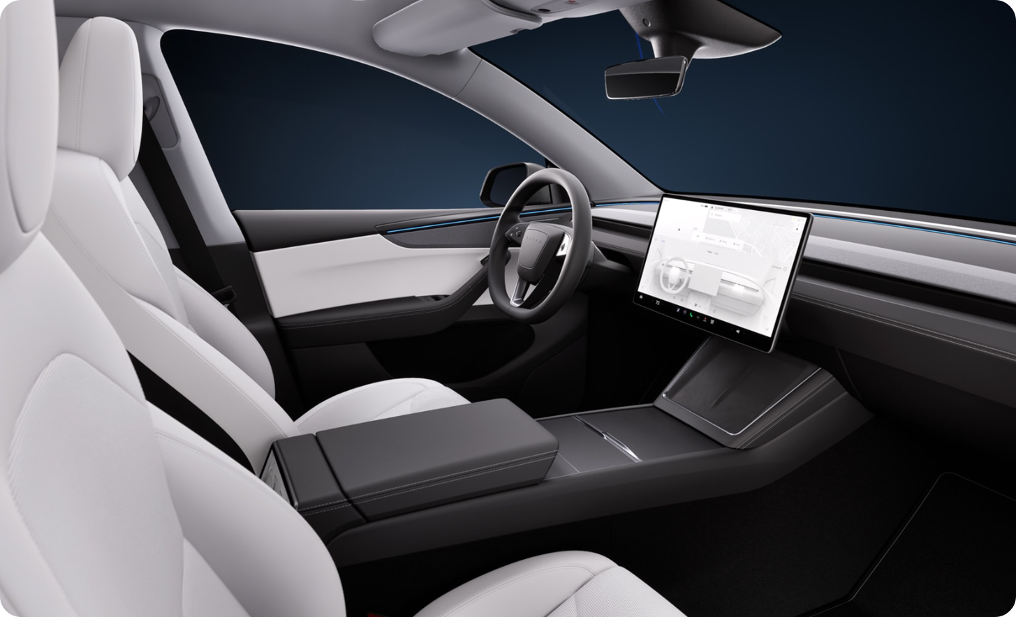 테슬라 모델Y 주피터 내부 화이트