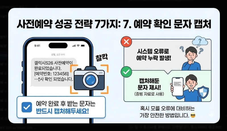 갤럭시S26 사전예약 일정 [2026년 최신] 사은품 혜택 및 예약 성공 전략 7가지