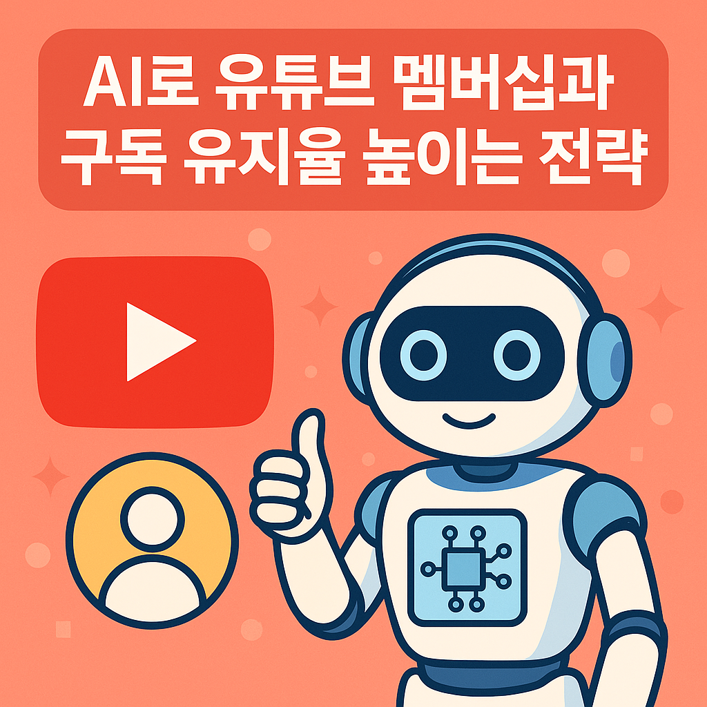AI로 유튜브 멤버십과 구독 유지율 높이는 전략