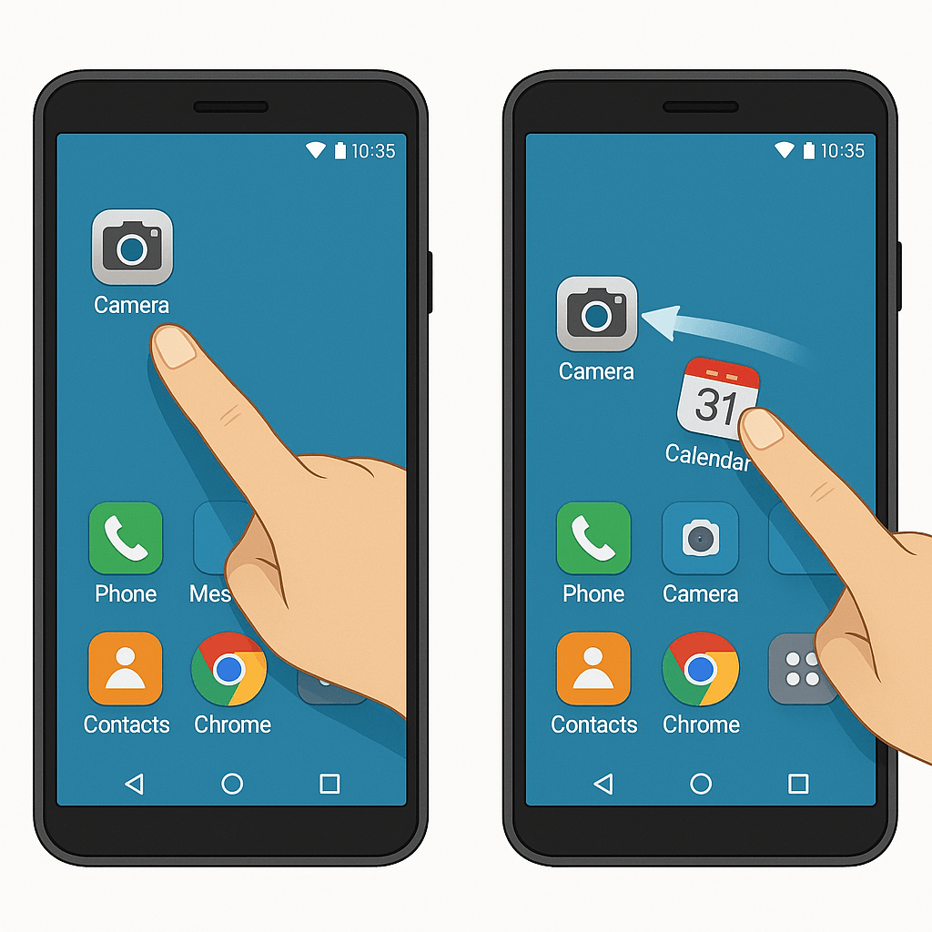 [2편] 앱 아이콘 위치 바꾸기와 삭제하는 법 &ndash; 스마트폰 홈 화면 정리하기