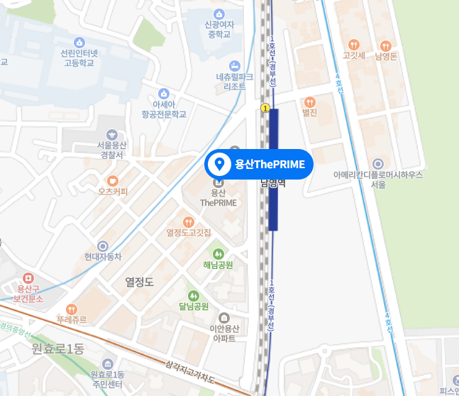 용산 더프라임타워 위치