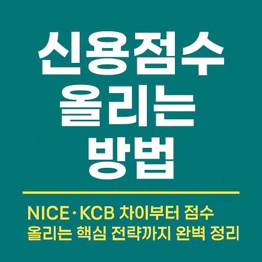 나이스·KCB 신용점수 차이부터 올리는 법까지, 신용등급 관리 완벽 가이드