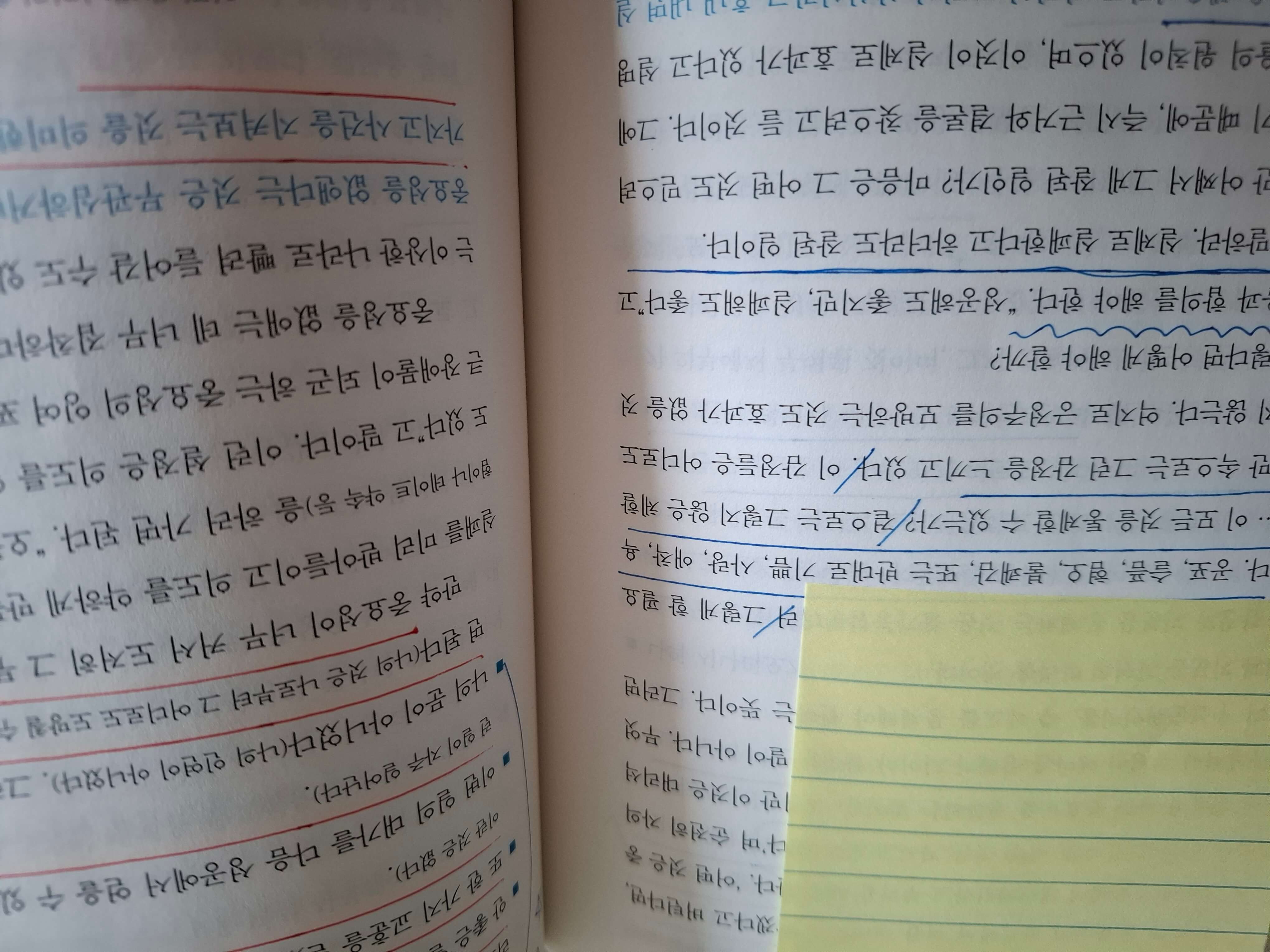 해킹 더 매트릭스 밑줄 그어진 페이지 사진