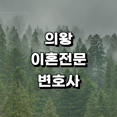 의왕시 이혼 변호사