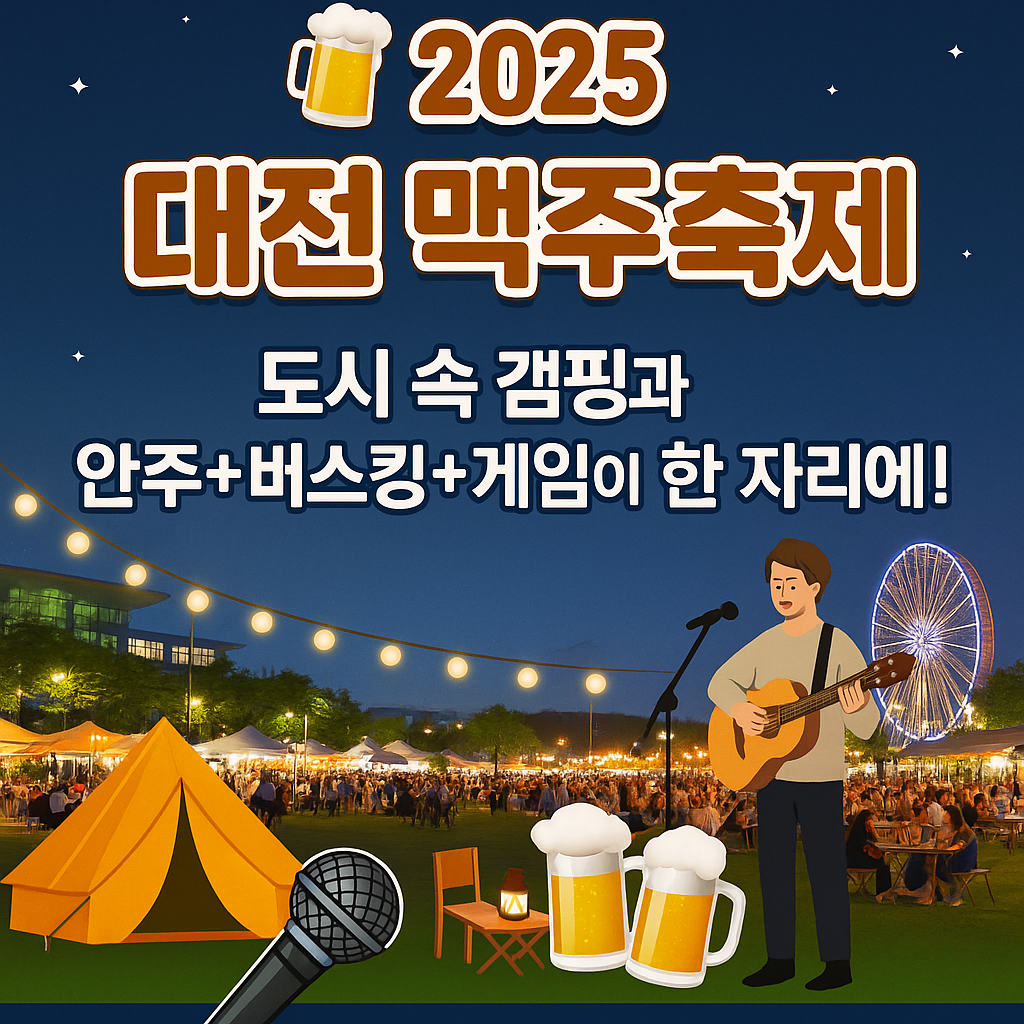 2025 대전맥주축제 CAM PUP 총정리