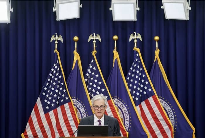 Federal Reserve Chair Jerome Powell speaks on Wednesday. Photo: will Oliver /epa/shutterstock/Shutterstock