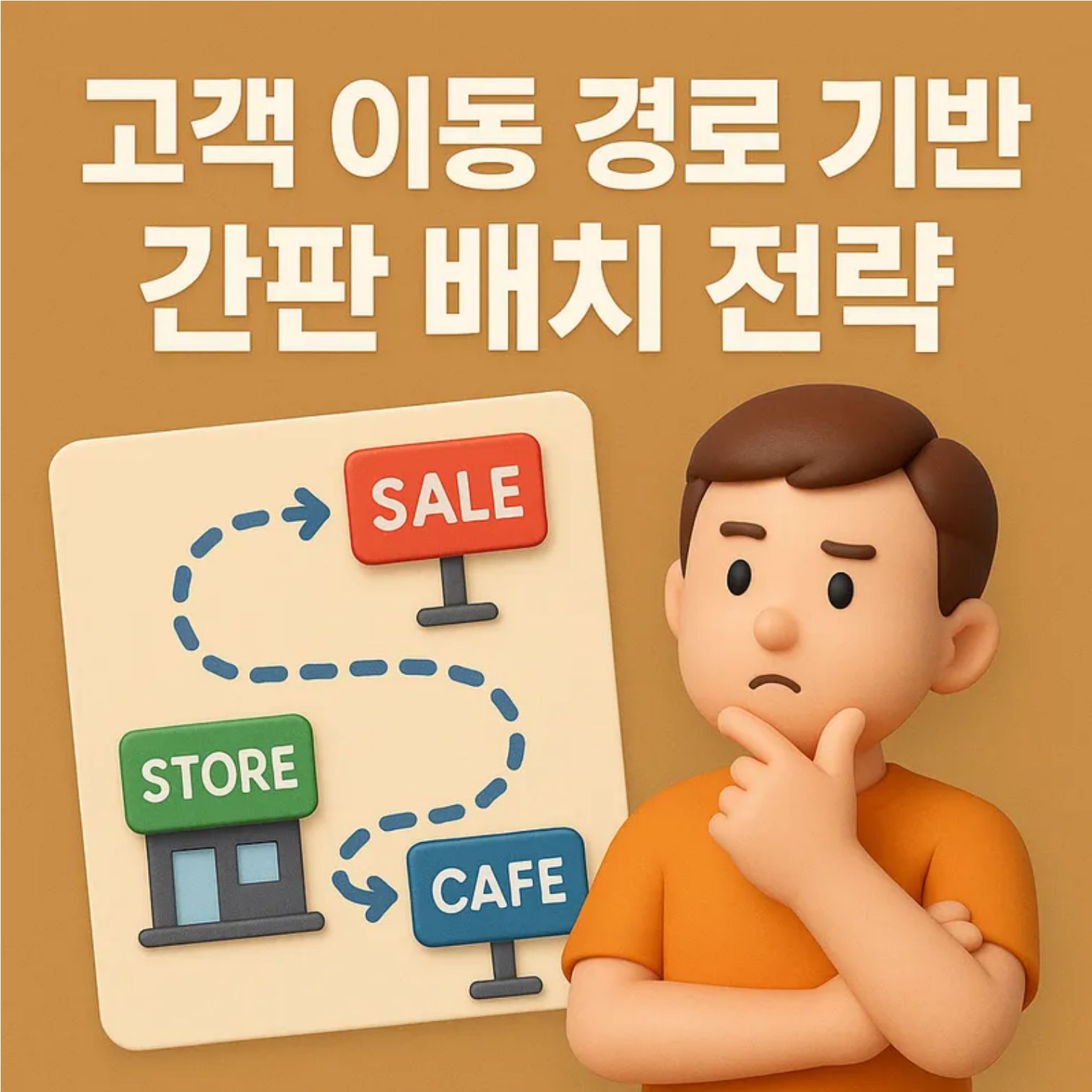 고객 이동 경로 기반 간판 배치 전략