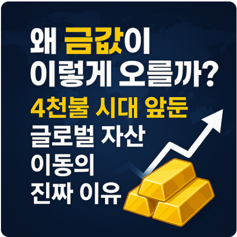 왜 금값이 이렇게 오를까? ❘ 4천불 시대 앞둔 글로벌 자산 이동의 진짜 이유