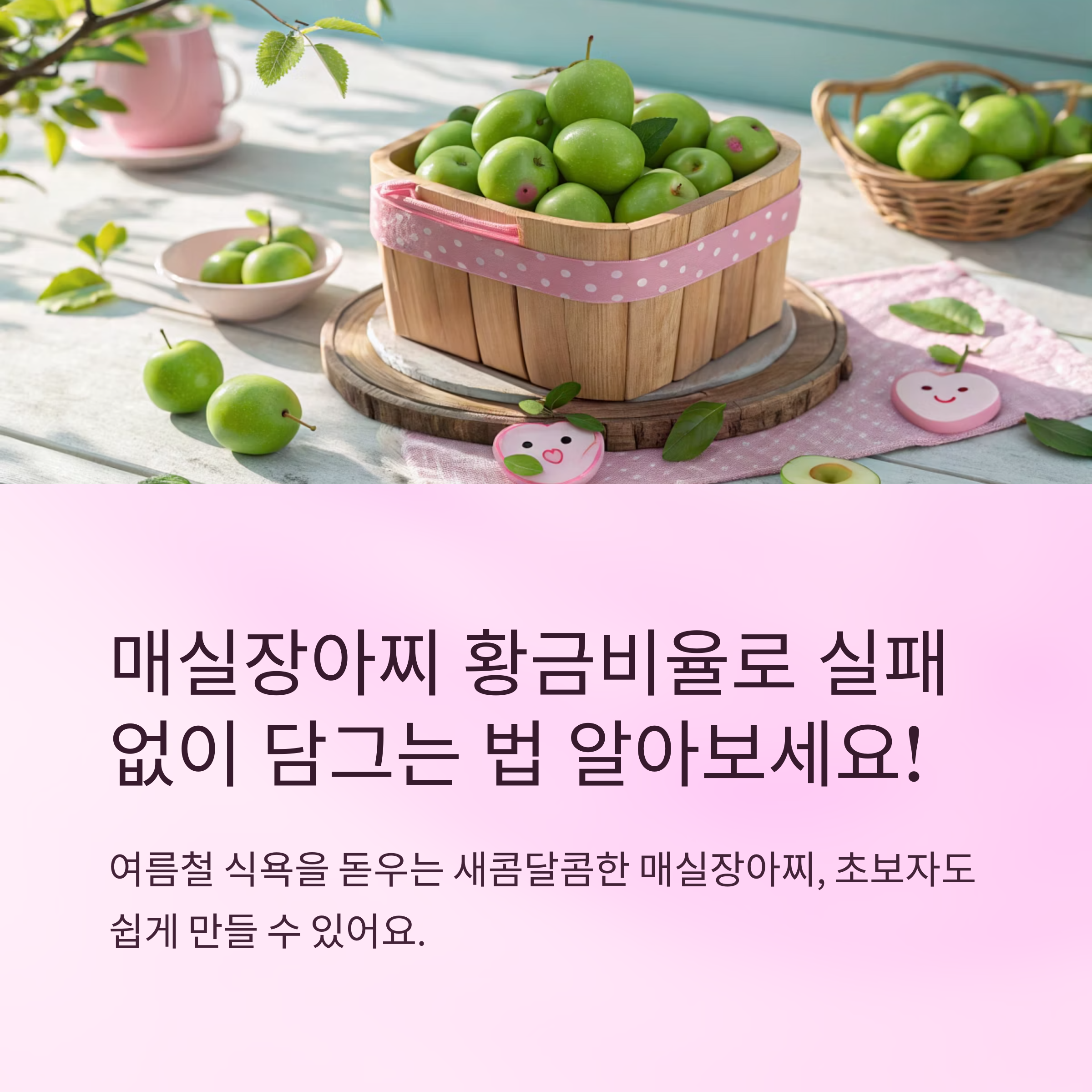 매실장아찌담그는법 실패 없는 황금비율 공개