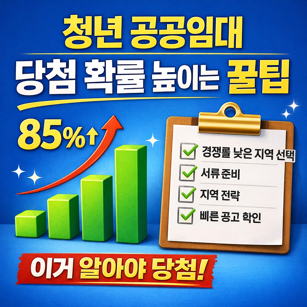 청년 공공임대주택 당첨 확률 높이는 방법 관련 사진