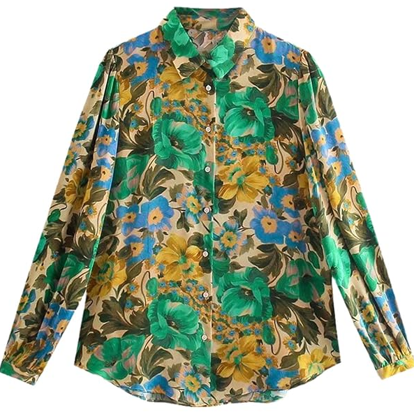 첫 번째 남자 (19회20회) 염산월 김선혜 옷 자라 ZARA 플라워 셔츠 블라우스