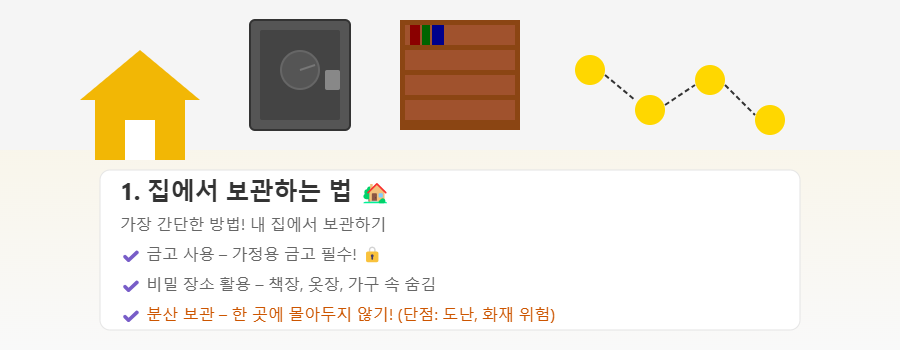 금 보관방법