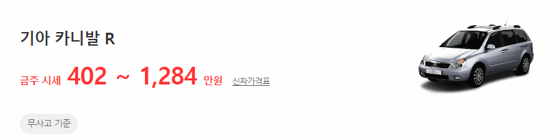 카니발R 중고차