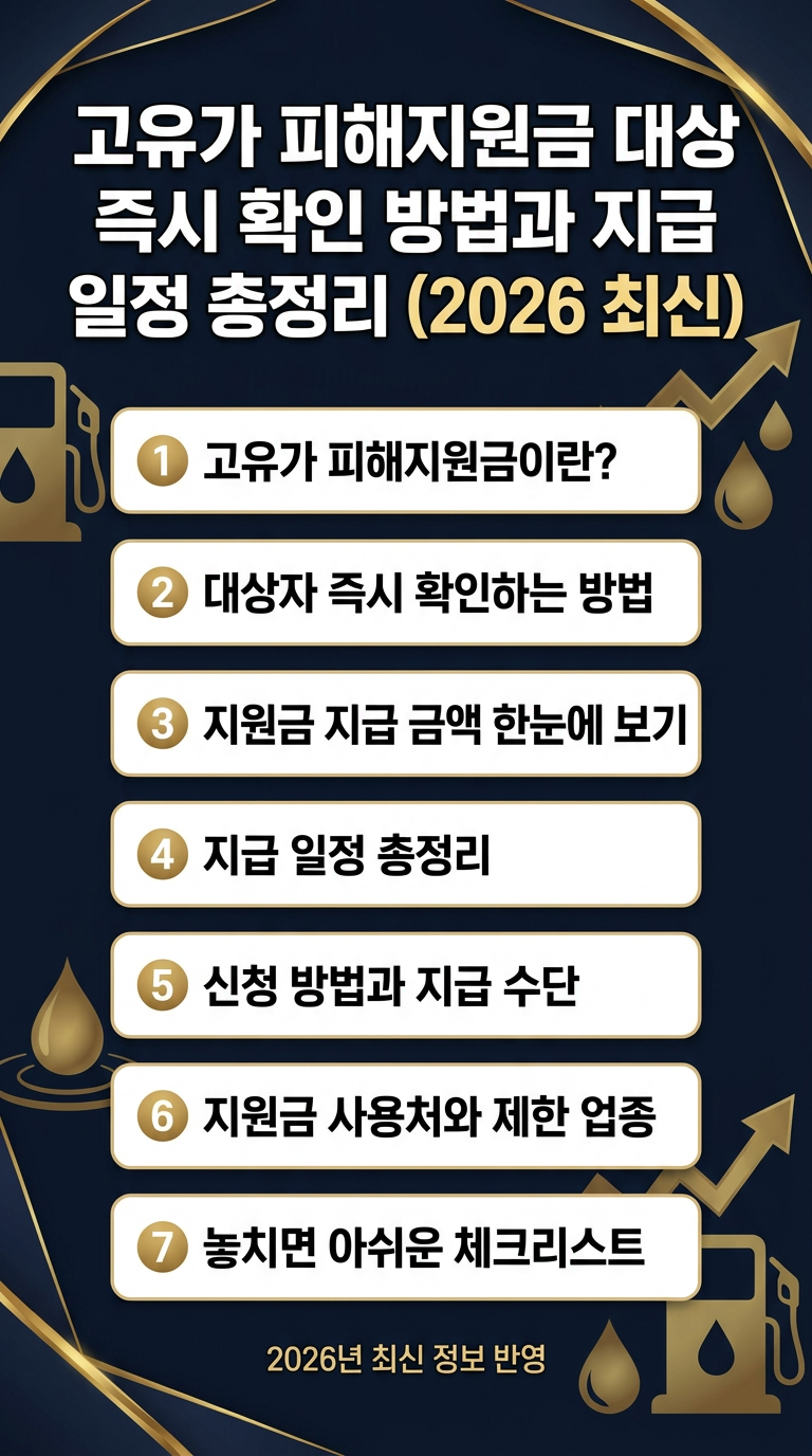 고유가 피해지원금 대상 즉시 확인 가능 방법, 지급 일정 총정리