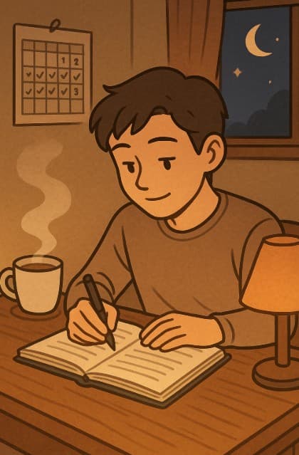 하루 3문장 루틴 회고 - 꾸준함을 시각화하는 최소 기록법