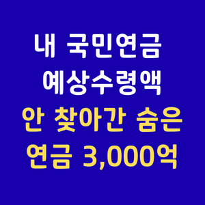 국민연금예상수령액조회 미청구국민연금 노령연금수급자격 국민연금수령나이 반환일시금 국민연금환급금 숨은돈찾기