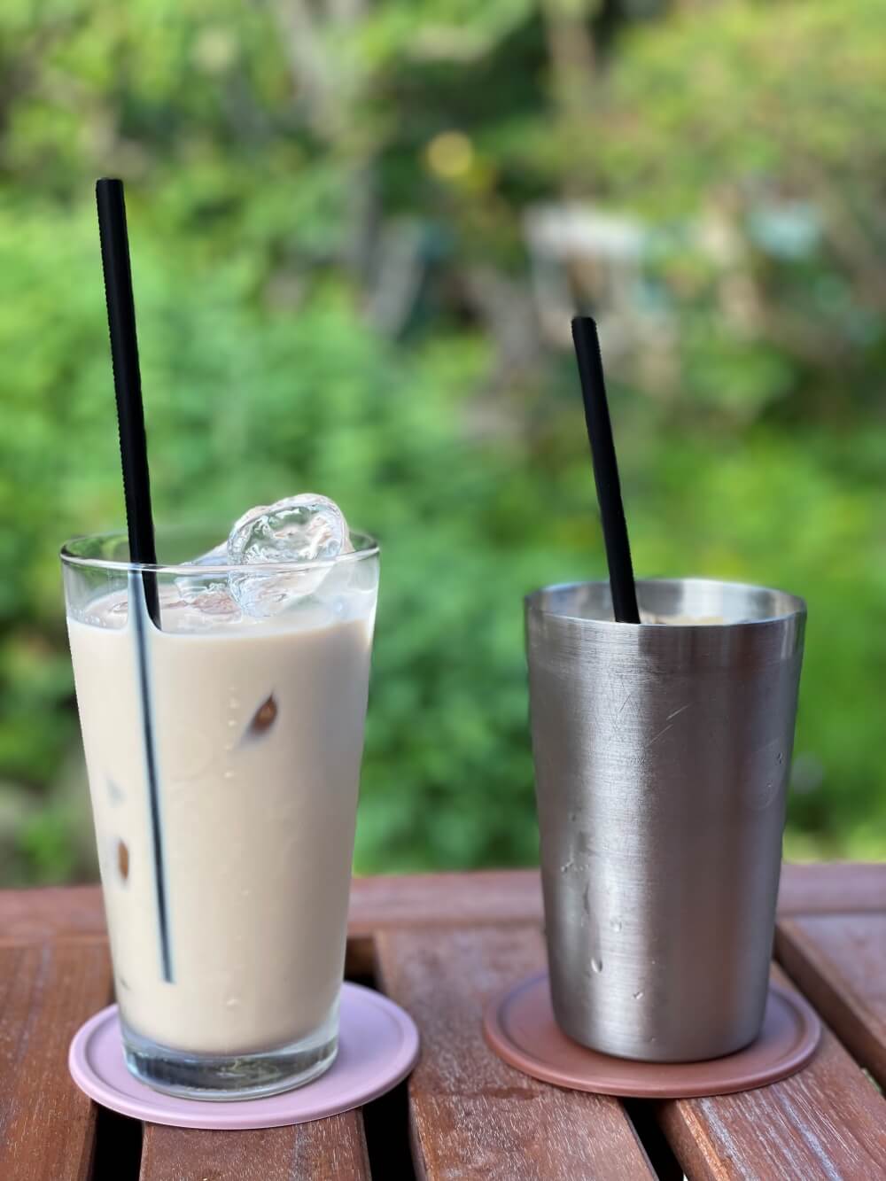 브런치-카페-뒤란-주문한-밀크티와-아이스-아메리카노