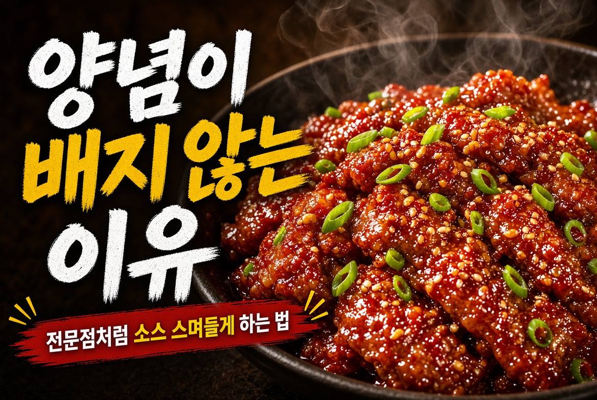 양념이 배지 않는 이유, 전문점처럼 소스 스며들게 하는 법