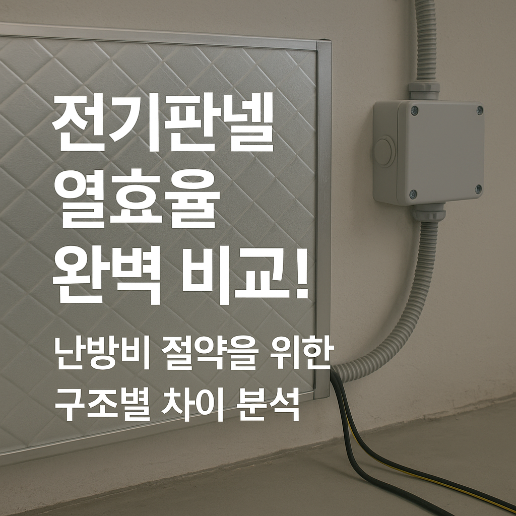 전기판넬 열효율 비교