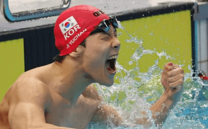 지유찬 50m 신기록