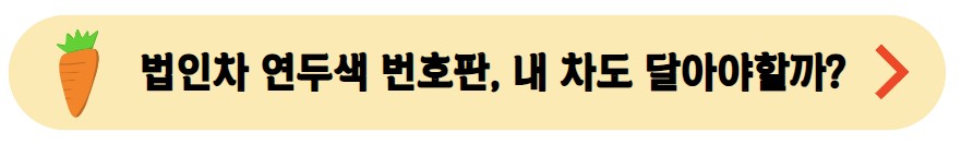 법인차 연두색 번호판, 내 차도 달아야할까?
