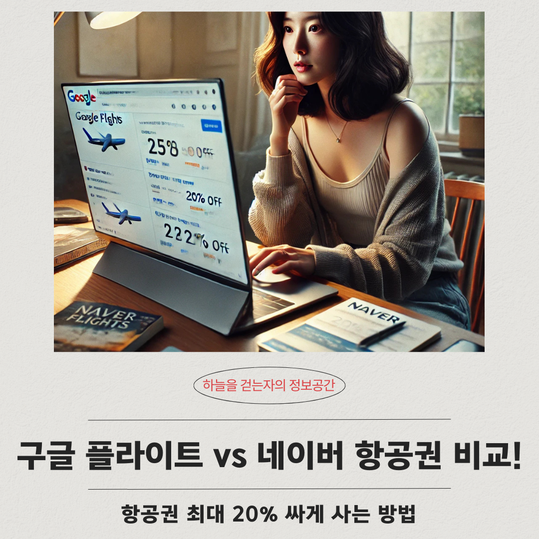 구글 플라이트 vs 네이버 항공권 비교! 항공권 최대 20% 싸게 사는 방법