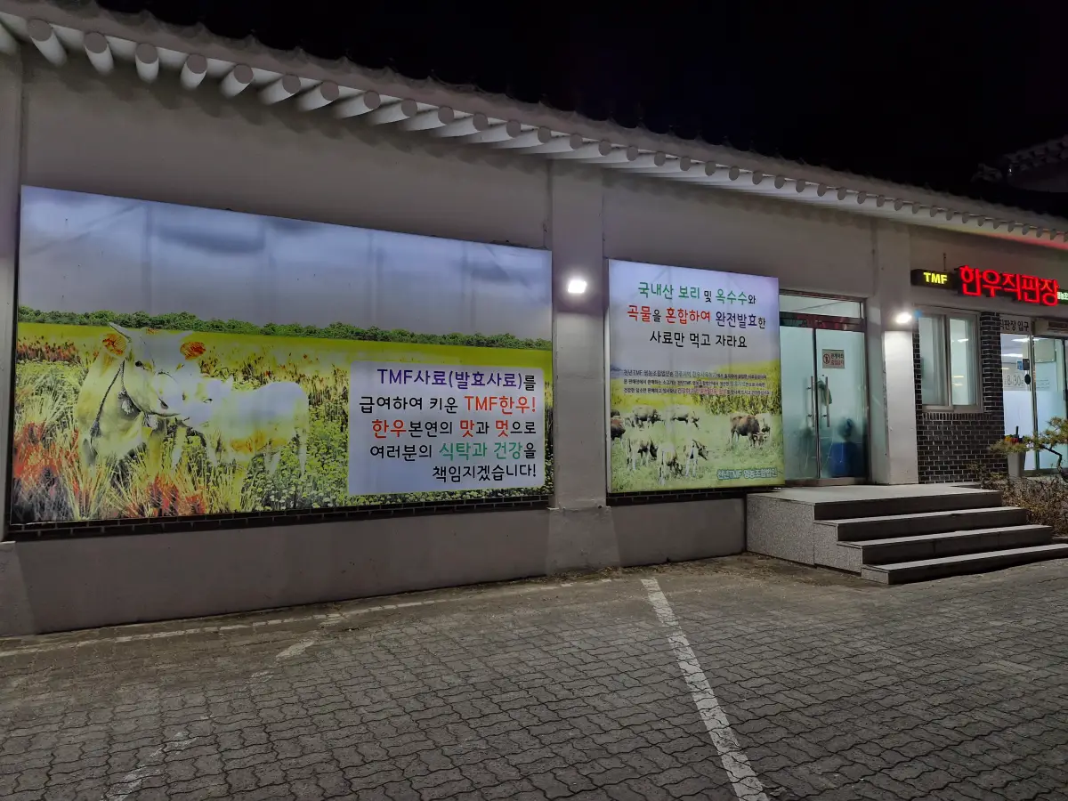 TMF한우 설명 사진