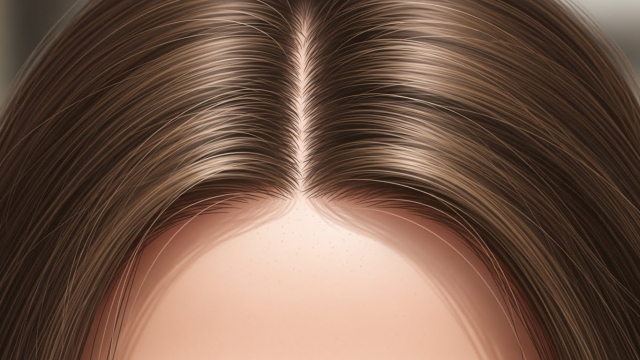 모발 성장 주기를 단계별로 보여주는 일러스트