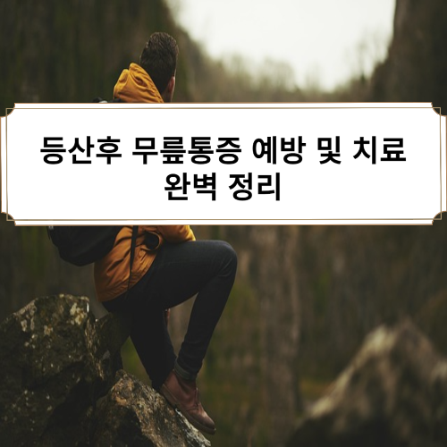 등산 무릎 통증 치료