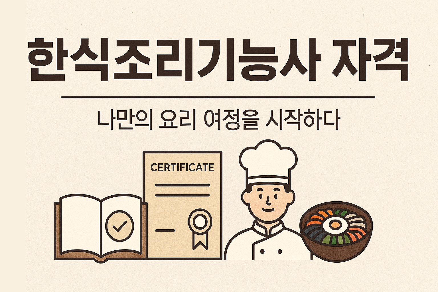 한식조리기능사 자격증