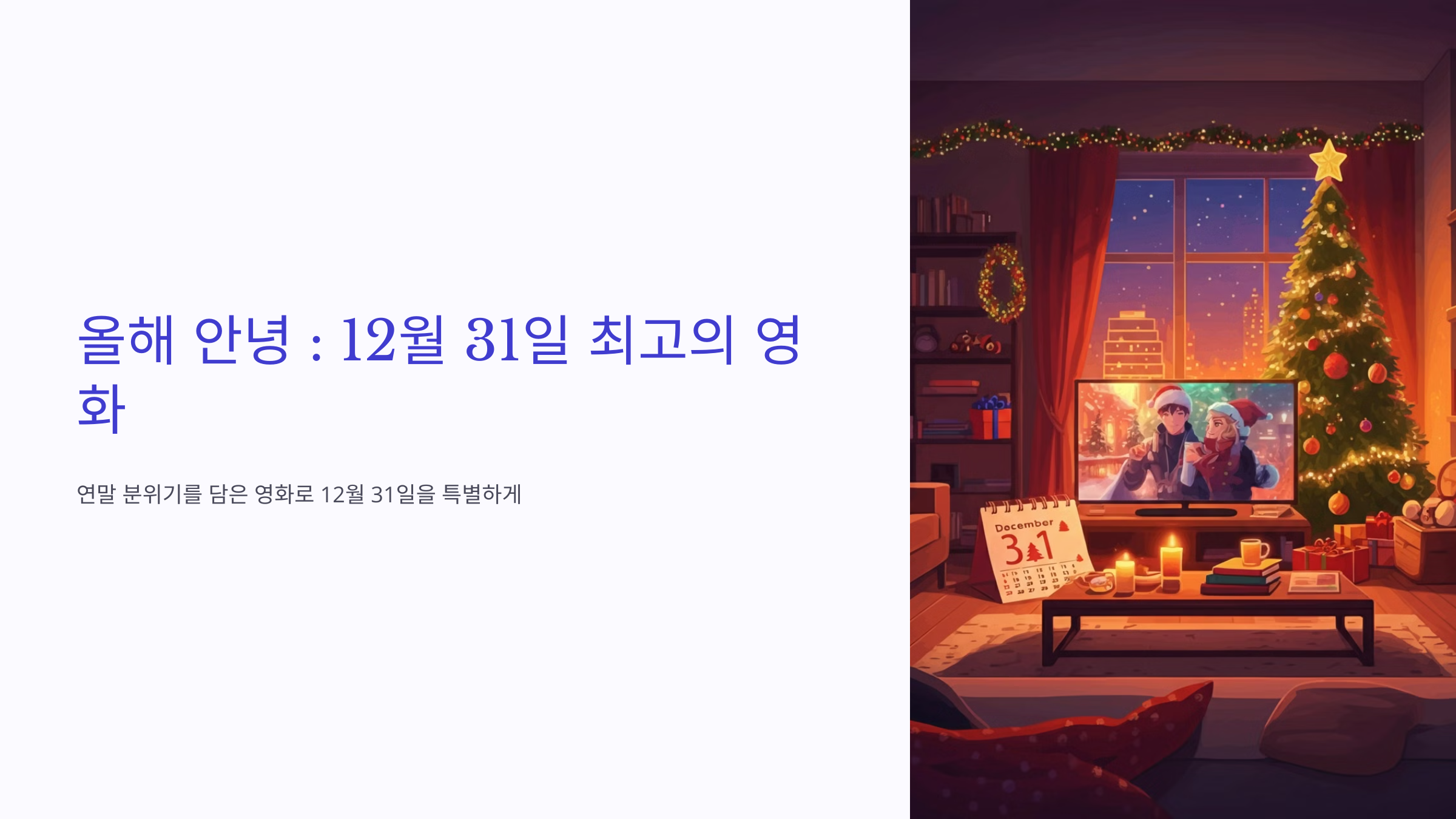 올해 안녕 : 12월 31일 최고의 영화