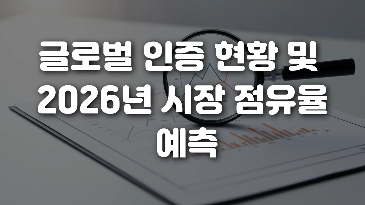 글로벌 인증 현황 및 2026년 시장 점유율 예측