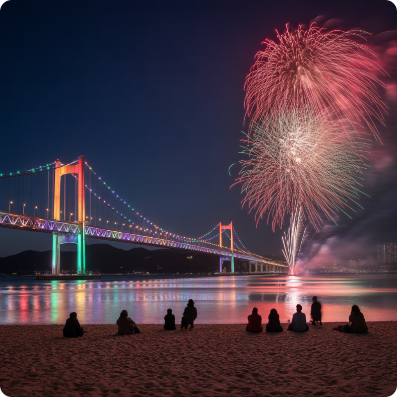 부산 불꽃축제 예매 ai 이미지