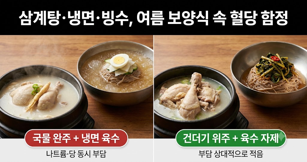 삼계탕&middot;냉면&middot;빙수, 여름 보양식 속 혈당 함정