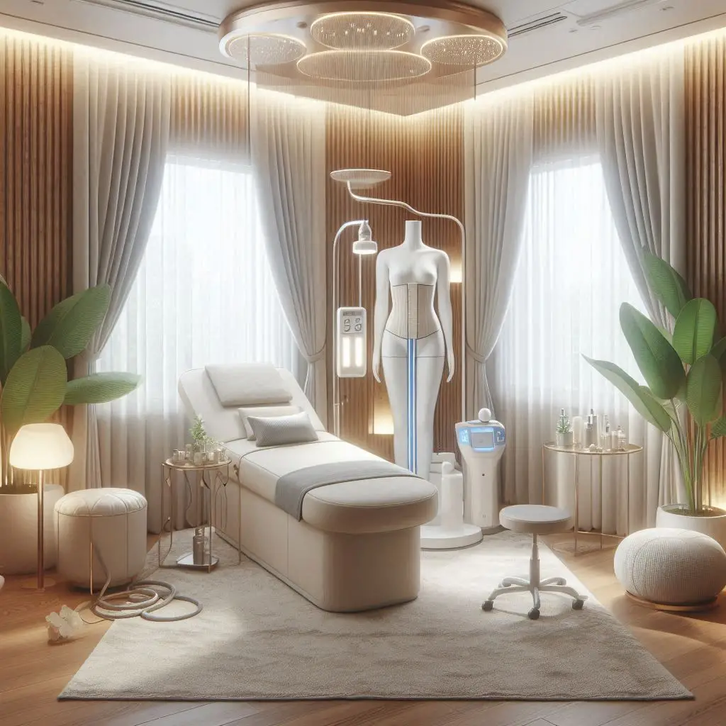 피부,체형관리 샵 배경