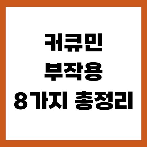 커큐민 부작용 8가지