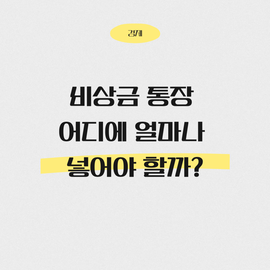비상금통장
