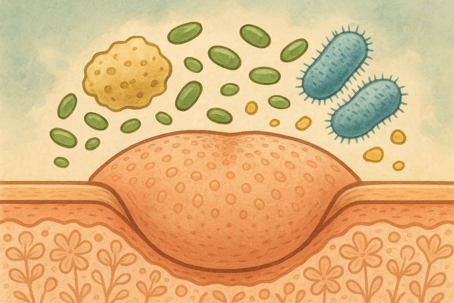 설태 구성 성분: 세균, 음식물, 탈락 세포 등