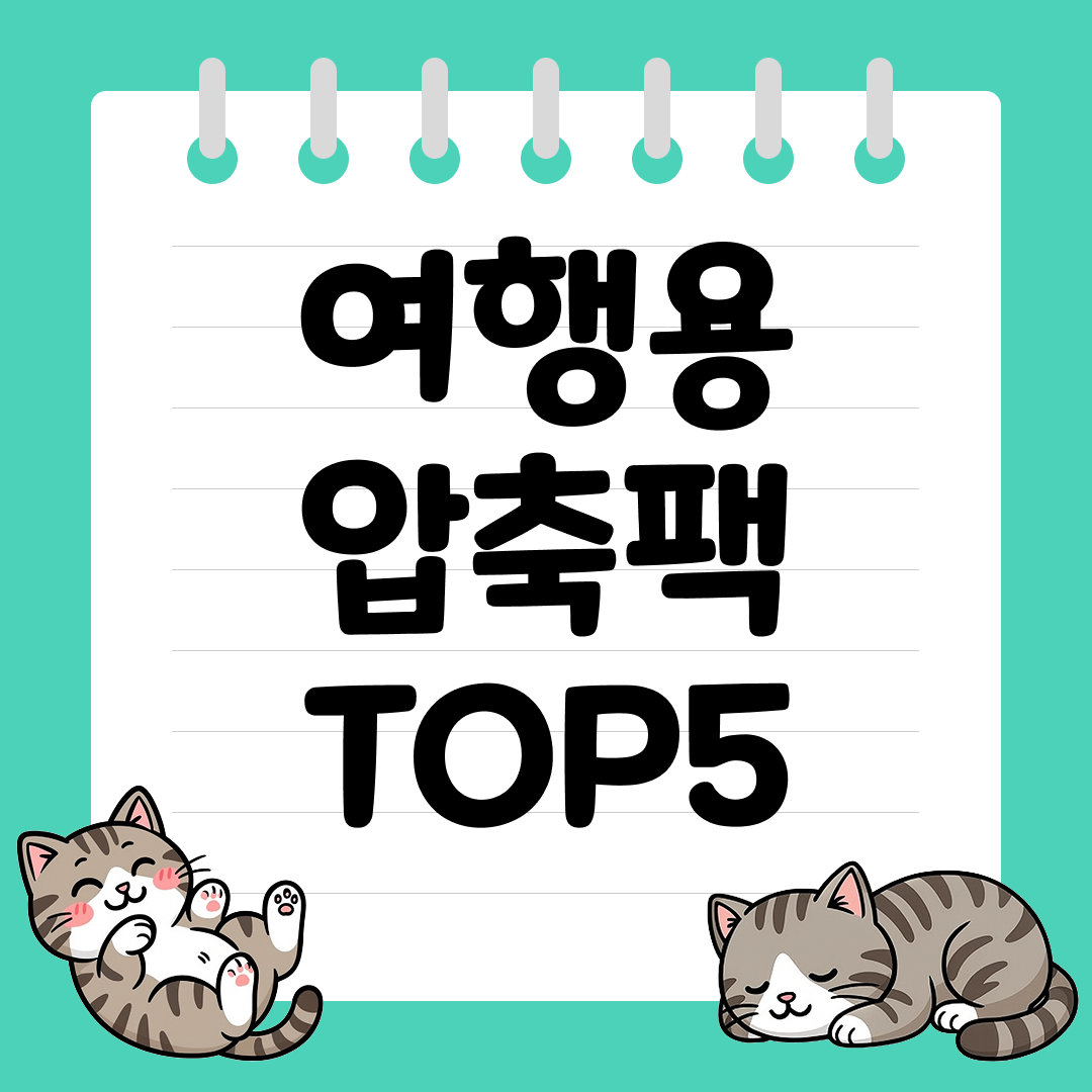 20인치 캐리어도 충분해지는 여행용 압축팩 추천 순위 TOP5