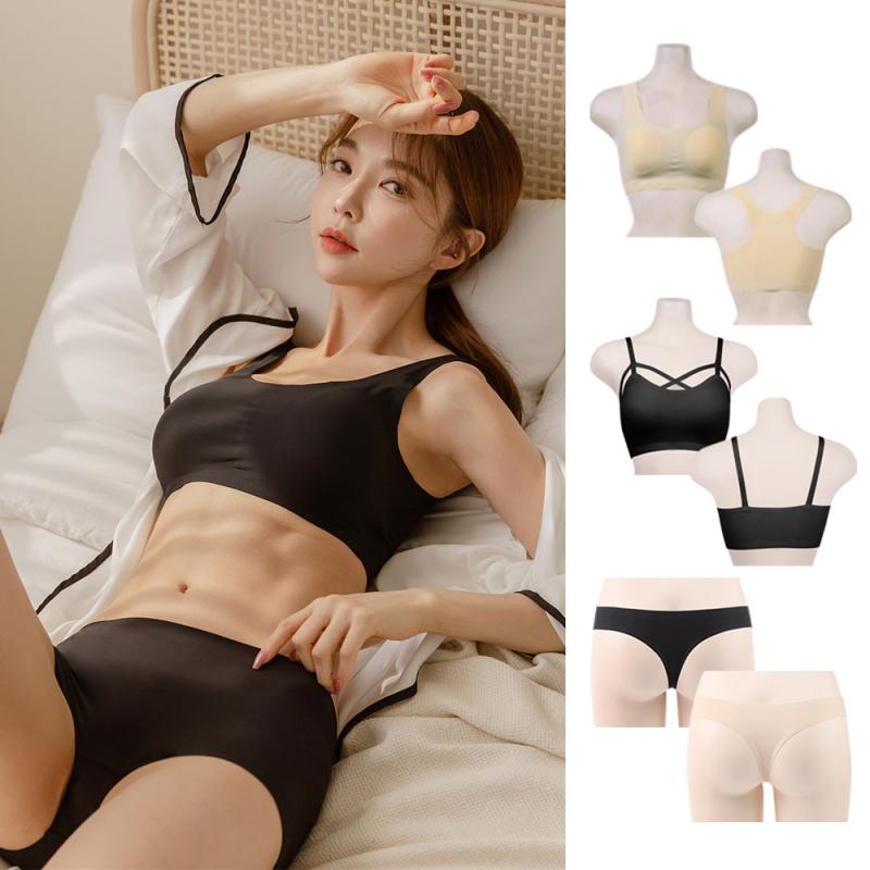 벤디스 래쉬가드 이너 브라탑 팬티 세트 비키니 실리콘 볼륨 패드 W206