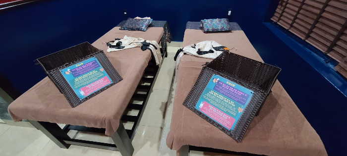 베트남 베트남 여행 다낭 마사지 다한스파 대기실 다한스파예약 아로마 오일 깔끔한 마사지실 깔끔한마사지침대