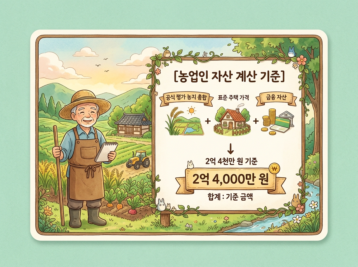 농업인 재산 기준 농지 공시지가 자녀장려금 인포그래픽