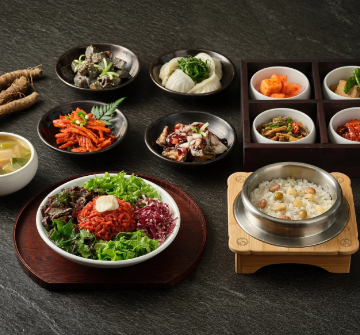 이가네더덕밥 대표 메뉴