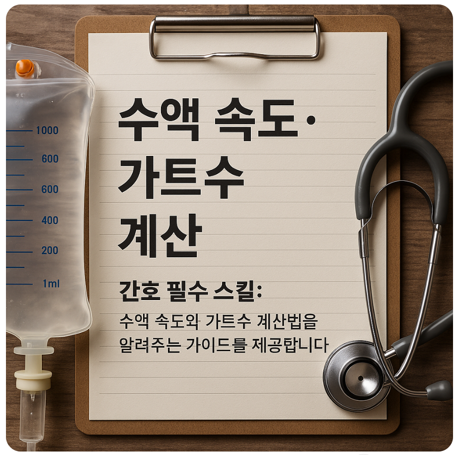 수액 투여 속도, 가트수 계산