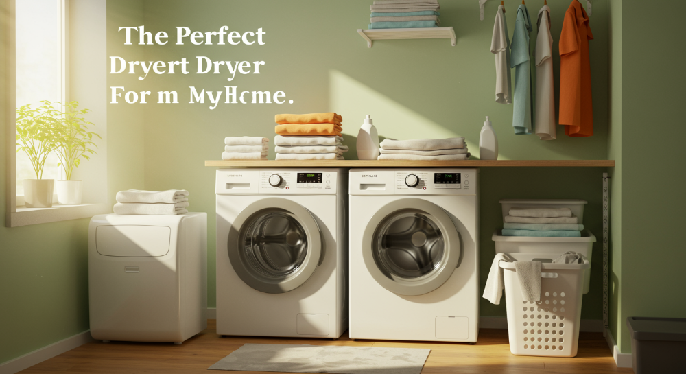 다양한 크기의 건조기가 놓인 깔끔한 다용도실, 우리 집에 맞는 건조기 선택 가이드