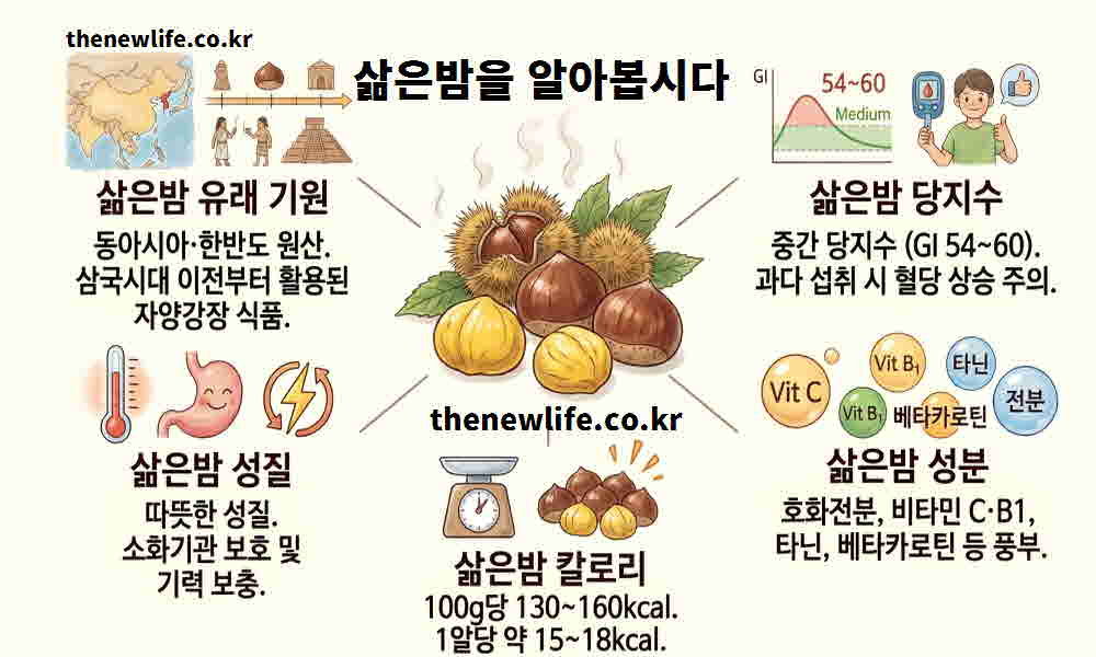 삶은밤 효능 기본정보