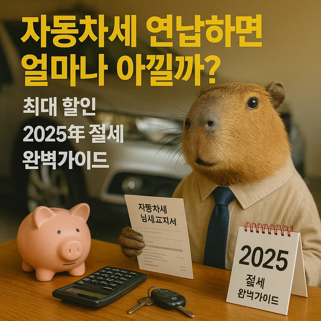 자동차세 연납하면 얼마나 아낄까 2025년 절세 완벽가이드