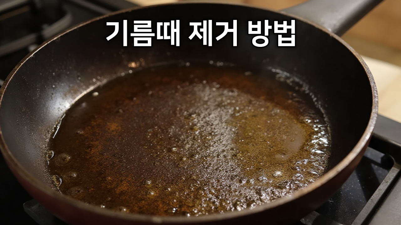 기름때 제거 방법 냄비, 프라이팬의 찌든 기름때 씻는 방법